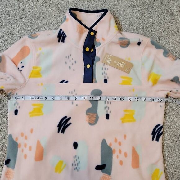 Liv Outdoor Women's Frostbite Snap Pullover Fleece Pink Size L - Picture 9 of 11